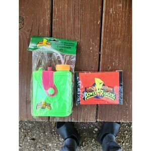 Vintage Lot Of 2 1994 Mighty Morphin Power Rangers Sealed Canteen & Wallet Saban